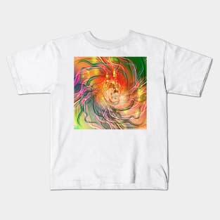 Electricity. Human Face drawing/ portrait. Kids T-Shirt